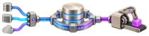 Several systems entering a durable decision core, which dispatches a committed follow-up action.